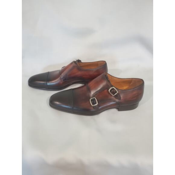 Magnanni Burnished Double-Monk Shoes size 9.5.s59 main image 5